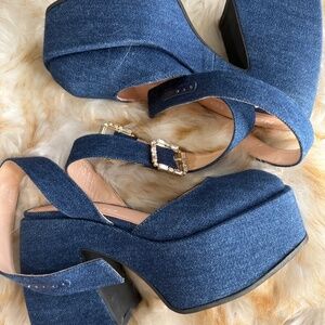 Nodaleto Denim Pumps Size 36